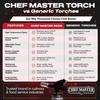 Chef's Torch, Kitchen Torch, Cooking Torch, Refillable Butane Torch Lighter