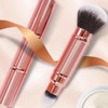BIUDECO Travel Makeup Brush Set 2-in-1 Retractable Foundation Brush Perfect