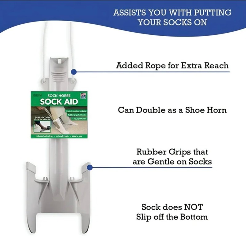 Simple & Stress-free Sock Aid Deluxe For All Socks &