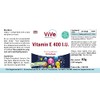 Vitamin E 400 IU - 120 Softgels for 120 Days