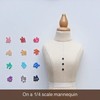 3mm/0.12" Tiny Round Plastic Buttons, Mini Buttons, The Smallest Button,