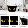 DEMACYA Makeup Bag for Purse Waterproof Funny Black Cat Evil