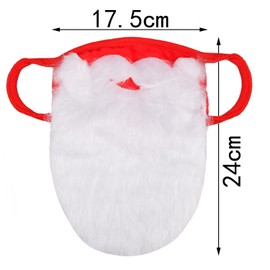 MFUOE Christmas Santa Claus Beard Face Masks Holiday Santa Beard Cosplay Costume for Party