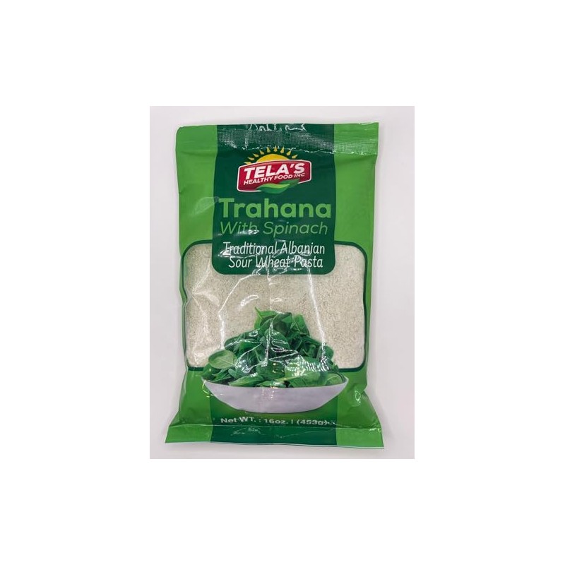 TELA'S HEALTHY FOOD INC. Trahana with (Spinach)