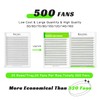 Kolybel 500 Fans Premade Fans Eyelash Extensions 10D 0.07 D