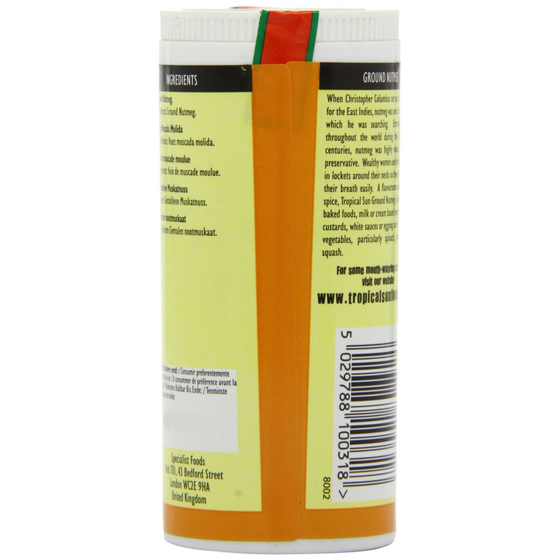 Tropical Sun Ground Nutmeg 100 g (Pack of 6)