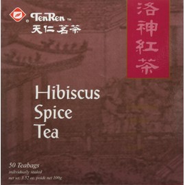 Ten Ren Hibiscus Spice (Roselle) Tea - Chinese - 50 Bags