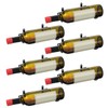 Ubamdom 6 Pcs Wall Mounted Wine Rack Holders - Metal