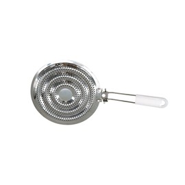 Fackelmann 682074 Cooker Heat Distributor, Cooker Accessories, White, Stainless Steel, 20.5 cm