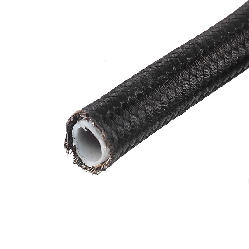 X AUTOHAUX AN6 3ft Braided PTFE Nylon Stainless Steel Car