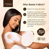 Ross Natural Ramie Bath Glove Scrubber Exfoliator for High Lather
