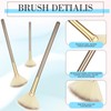 Ziliny 12 Pcs Soft Facial Fan Brush Blush Makeup Brush