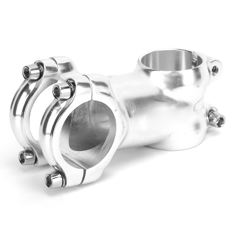 MEIJUN 31.8mm Bike Silver Stem Aluminum Alloy Bicycle Handlebar Stem
