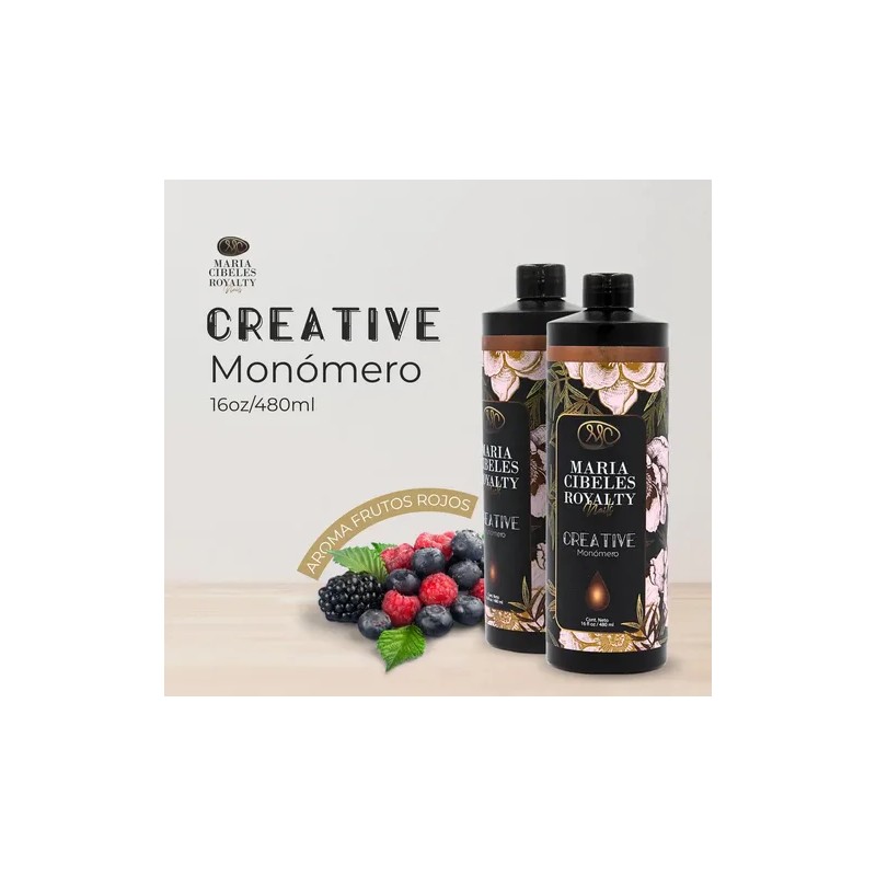Monomero 16oz Líquido Acrílico Frutos Rojos Mc Royalty Nails