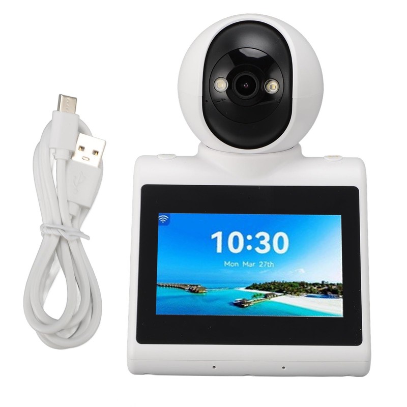 2K Security Camera with HD Screen, 2 Way Video Calling