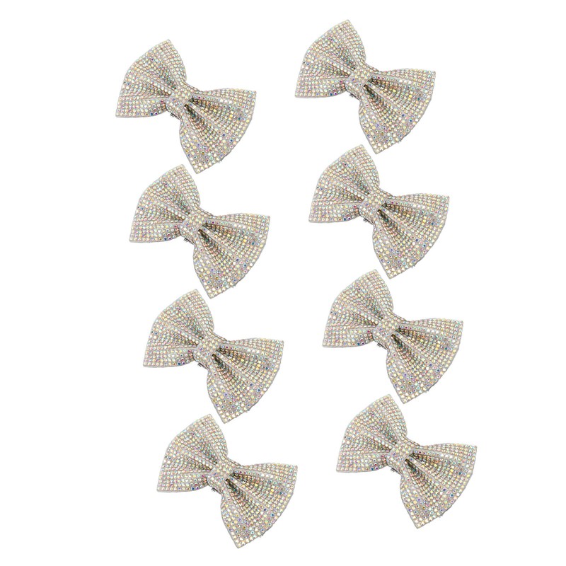 8pcs Bow Shoe Clips Detachable Bowknot Shoe Buckle Decorative Removable