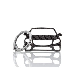 BlackStuff Carbon Fibre Keyring Compatible with E Class W213 2016 BS-198, black