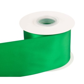 3" Inch Double Faced Satin Ribbon Emerald Solid Polyester Craft Ribbon - 25 Yards Perfect for Gift Wrapping, Crafts, Wreath, Wedding Party Ceremony Decoration, Floral Arrangement, Sewing