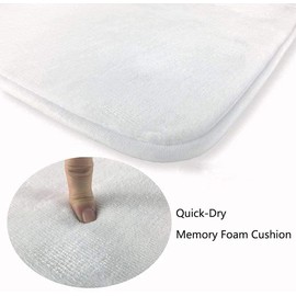 The Shining Bath Mat with Non-Slip Base Absorbent Super Cozy Flannel Bathroom Shower Toilet Tub Floor Rug Carpet Absorbent Soft Bathroom Decor Rugs 20 x 32 Inches