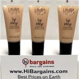 Laura Geller LOT OF 3 LAURA GELLER LIP STRIP SUGAR (for Dry Lips) SCRUB 0.24 OZ EACH NEW!!