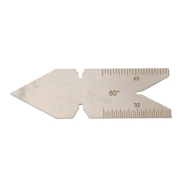 Thread Gauge Fish Gauge Lathe Stainless Steel 1Pcs Stainless Steel Center Fishtail Gauge Screw Thread Lathe Cutting Tool(#2) (American Standard USA60 Degree Thread)