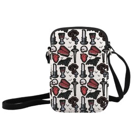 JXGZSO Vampire Inspired Crossbody Bag Horror Lover Gift Goth Shoulder Bag Vampire Fan Gift