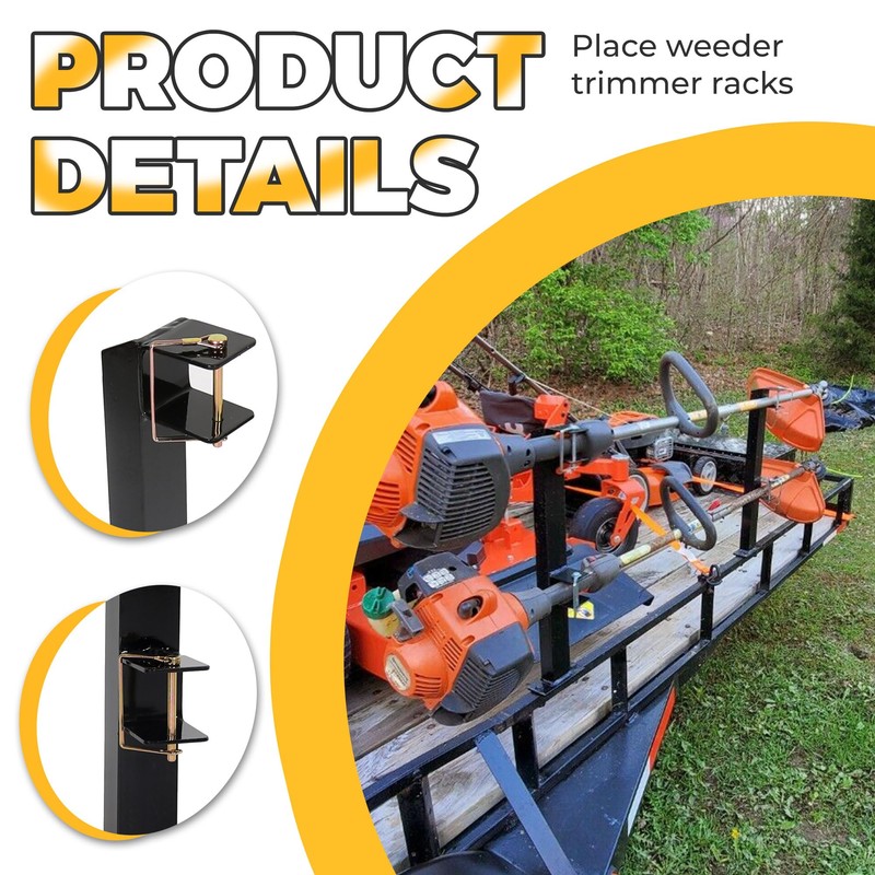 ECOTRIC 3 Place Weed Eater Rack Carrier Mount On Landscape