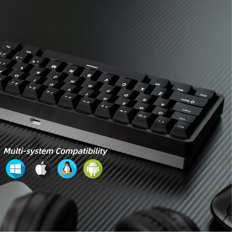 OOCTPK Chilkey ND65 Wired Aluminum Mechanical Keyboard, 65% Layout Portable