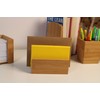Wedo 61307 Bamboo letter stand, 2 compartments, dimensions 14 x