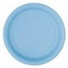 Lovely Powder Blue Solid Round Dinner Plates - Vibrant 9"
