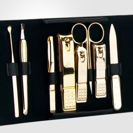 K-Beauty [Made in Korea] Travel Manicure Pedicure Grooming Kit Set - Nail Clipper Since 1975