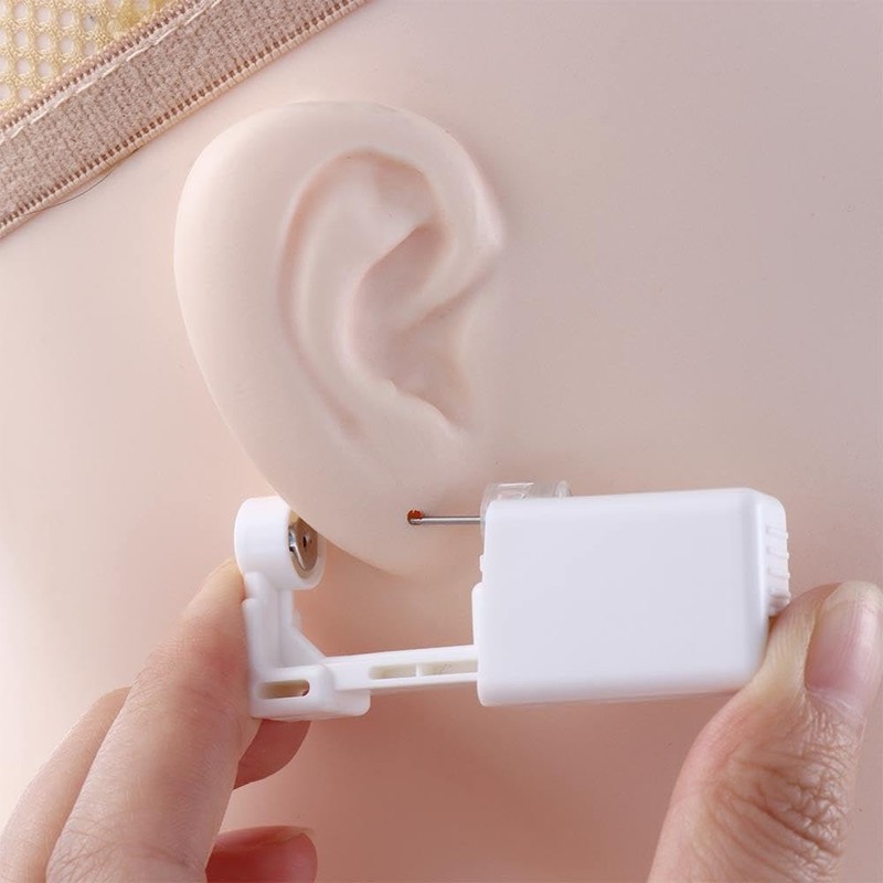 2Pcs Self Ear Piercing Kit, Disposable Sterile Ear Piercing Kit,