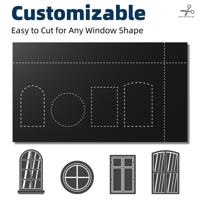 NIGHTON 100% Blackout Curtains for Bedroom, No Drill Blackout Blinds