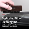 Fluance Vinyl Record Cleaning Brush, Anti-Static Carbon Fiber Brush, Scratch