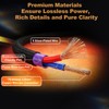 DoukAudio Speaker Cable Banana Plugs: OFC HiFi Stereo Wire with