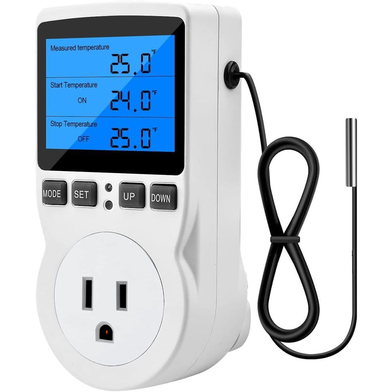 Diymore Digital Thermostat Temperature Controller Electric Digital RV Thermostat Heating