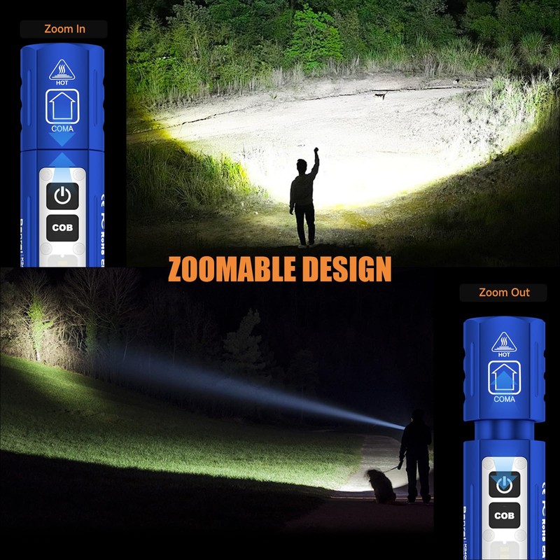 Rechargeable Tactical Flashlights High Lumens - Super Bright Small Powerful