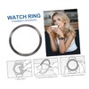 jojofuny 1pc Stylish Watch Bezel Protector Watch Frame Black Metal