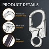 Ahiller Carabiner Keychain Clip Set, Double Lock Designed with Two