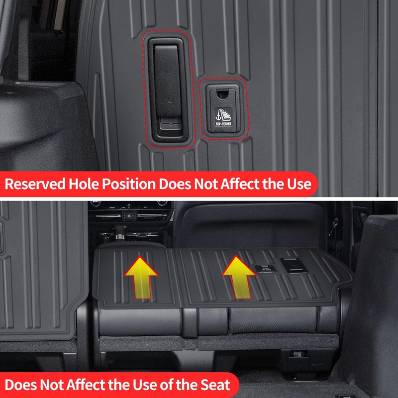 LaIIker 2 PCs Seat Back Protective Pad for 2024-Present Toyota