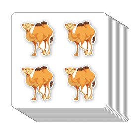 Camel Animal Stickers 1in for Scrapbooking, Arts, Craft, Kids DIY, Calendars Journals 80-Pack