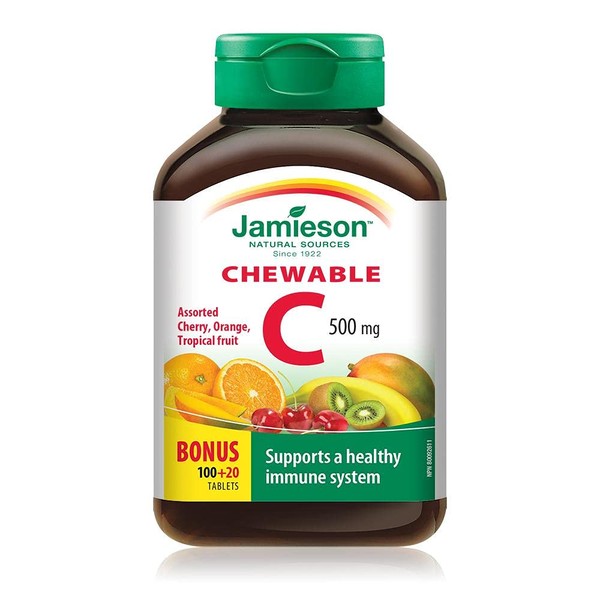 Jamieson Vitamin C Mixed Fruit 500mg 120 Tablets