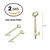 Lucky Line Skeleton Key with Flat Tip & Notched Tip