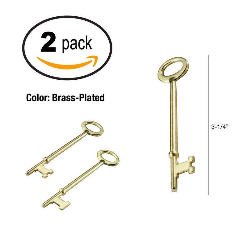 Lucky Line Skeleton Key with Flat Tip & Notched Tip