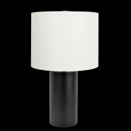 Aura Black Block Base Table Lamp with On/Off SwitchColor: as Pic Color