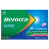 Berocca Mind Mixed Berries Effervescent Tablets, Vitamin B & C,