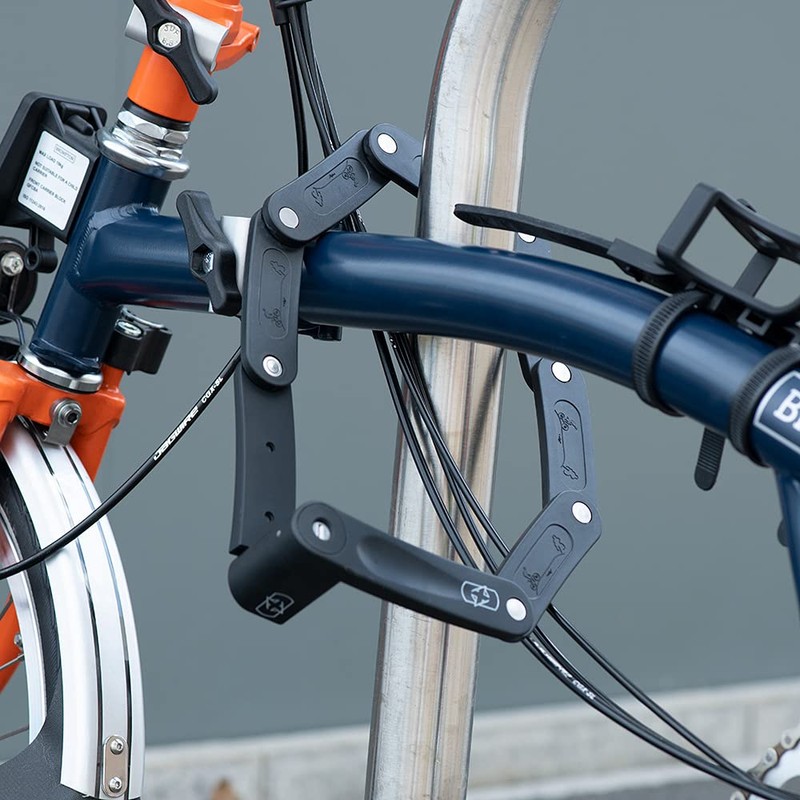 Oxford LinkLock CL Compact Folding Lock. Bicycle Security Lock.,Black,720mm