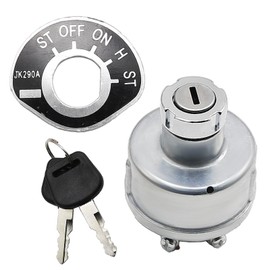 VIKKSAER Ignition Starter Switch w/Keys, JK290A Replacement for Jinma JM 184 200 204 254 284 304 Farm Pro 2010 2420 2425 Rhino 2220 2224 Nortrac NT Hercules 2222 2224 Tractors Replaces#QD100C3