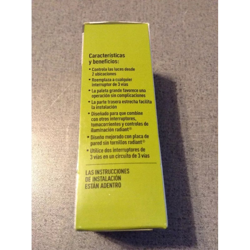 Pass & Seymour TM873-ICC10 Decorator Rocker Switch 3-Way 15A 120/277VAC