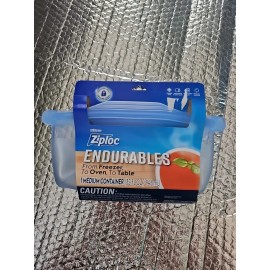 Ziploc Endurables MEDIUM Reusable Silicone Pouch 32 oz 1 Pouch 9.5 x 4 x 3 NEW